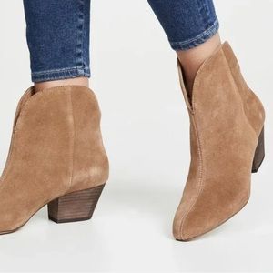 Splendid- Paige Western Boot- Light Brown Suede- Size 7